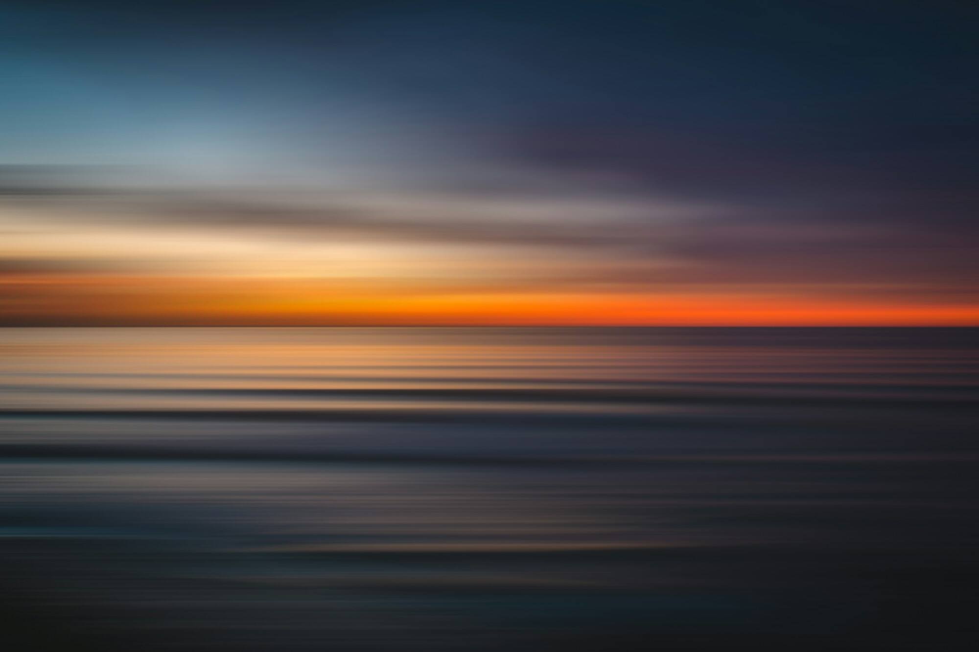 The sea at golden hour