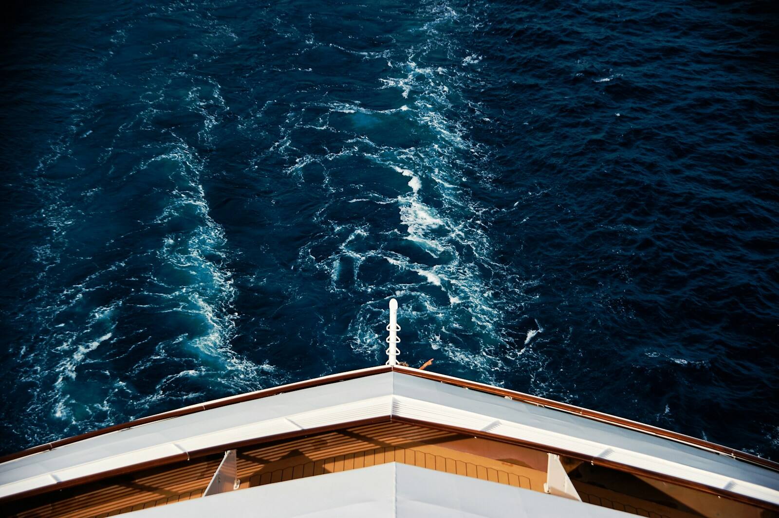 The wake, from the top deck